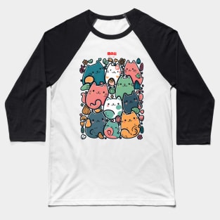 A pile of cats Baseball T-Shirt